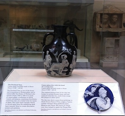 portland vase displayed